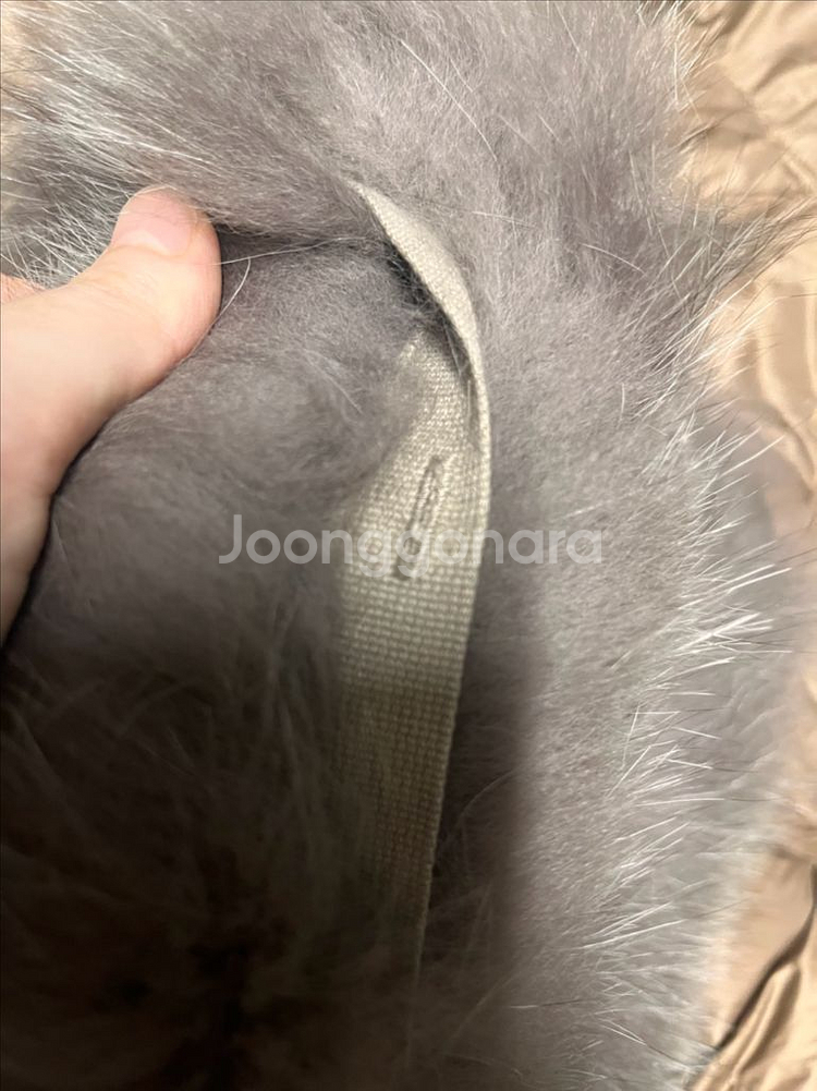 막스마라 후드 폭스퍼 (큐브패딩)--3