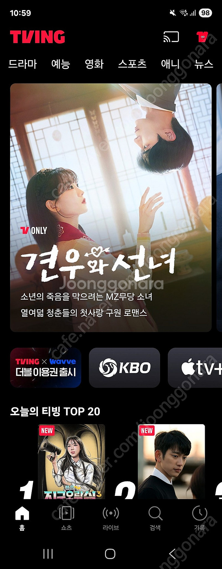 티빙 프리미엄 1년 같이 보실 한분 모집합니다--0