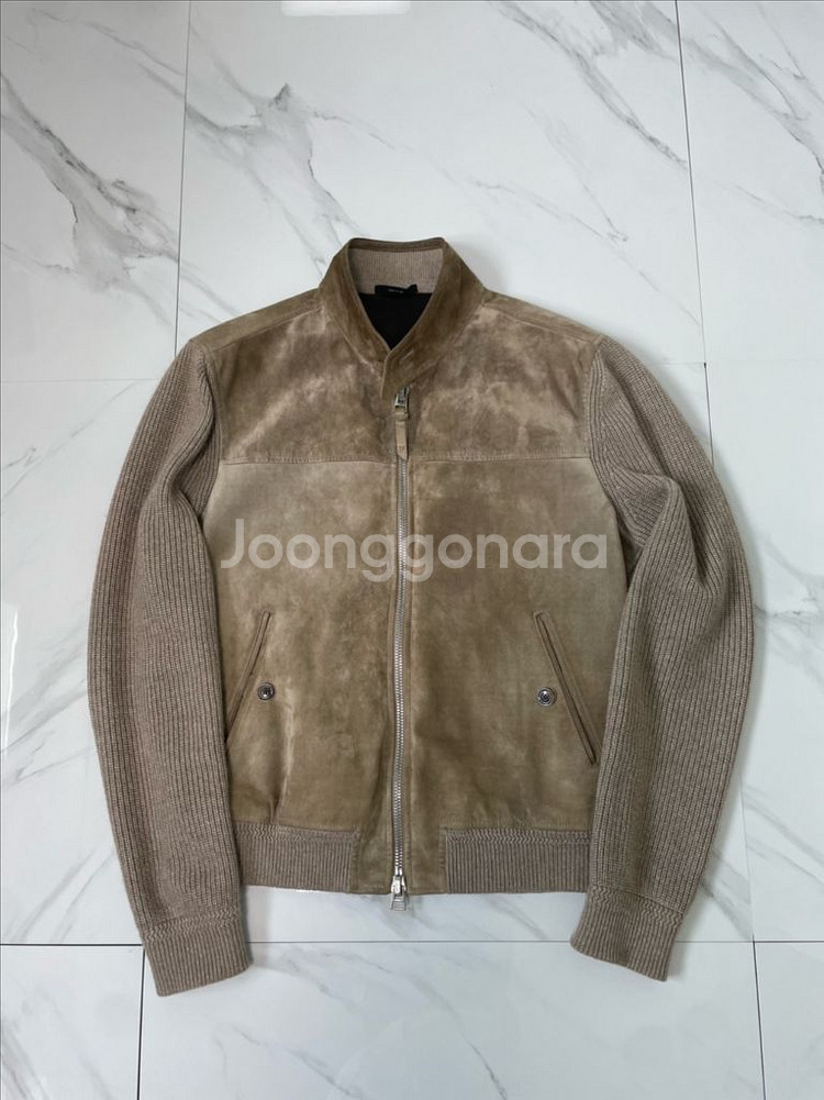 새상품 톰포드 니트 스웨이드 자켓 52--0