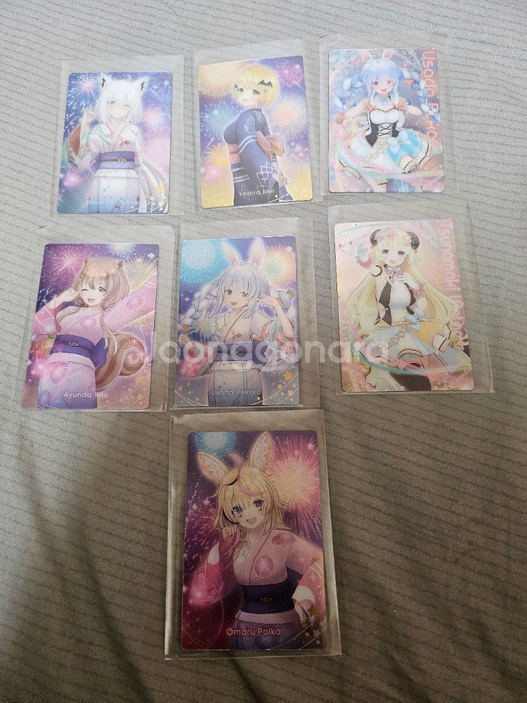 홀로라이브 웨하스 씰 개봉 7장 일괄 판매--0