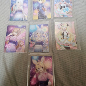 홀로라이브 웨하스 씰 개봉 7장 일괄 판매