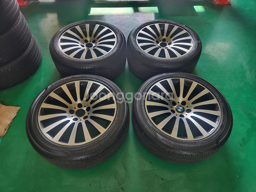 BMW 7시리즈 19인치 휠타이어 한대분 판매--0