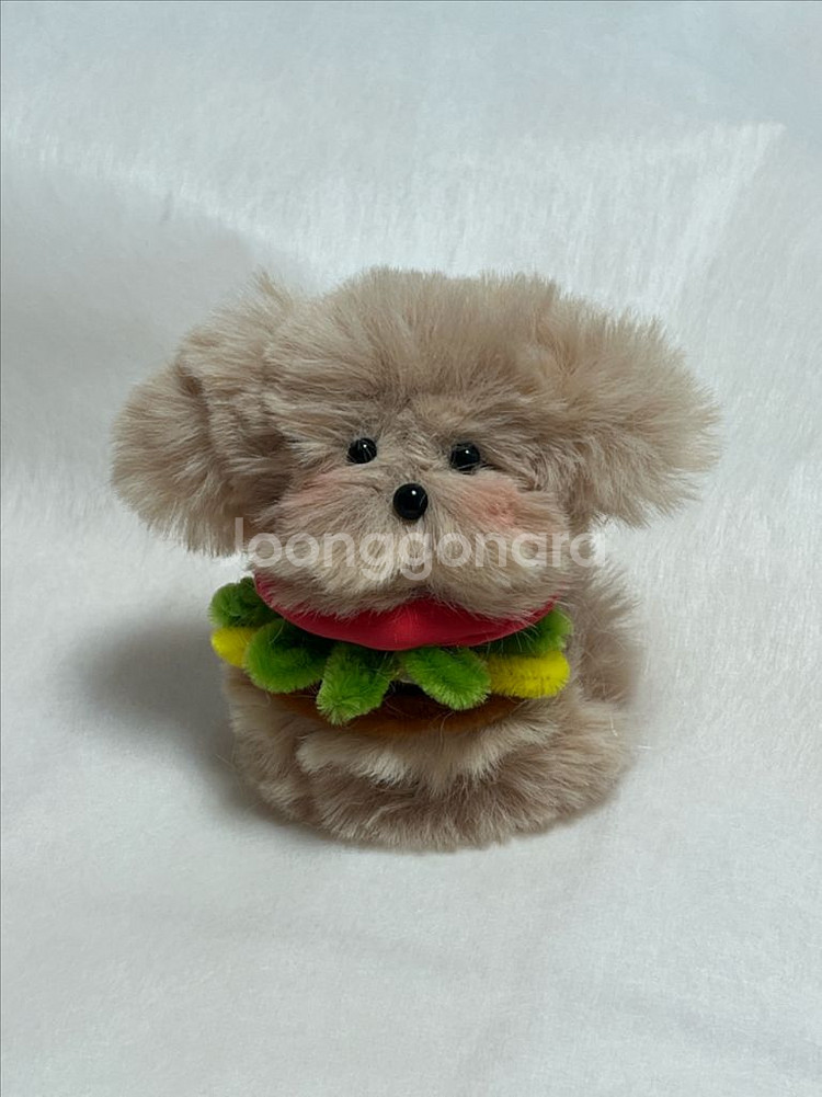 강아지 햄버거 인형 키링--0
