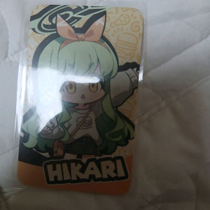 맘스터치 블루아카이브 히카리 콜라보 아크릴 포토카