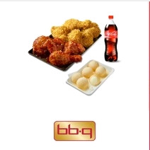 황올반+BBQ양념반+크림치즈볼+콜라1.25L 증정 기프