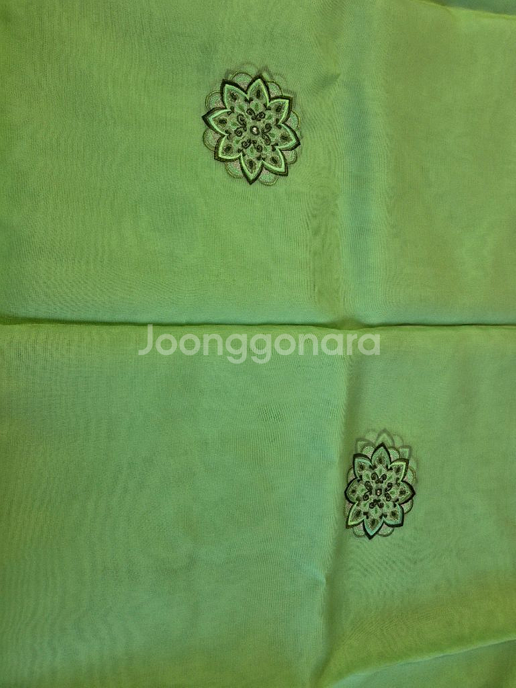 폭55 실크 미싱자수 한복감--5