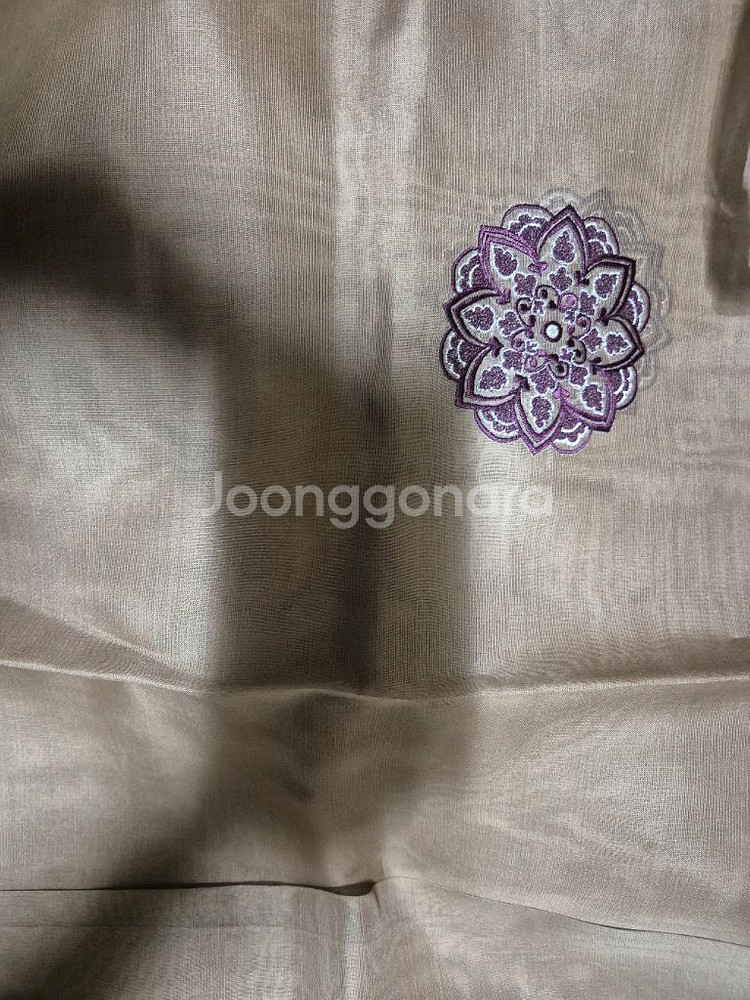 폭55 실크 미싱자수 한복감--8