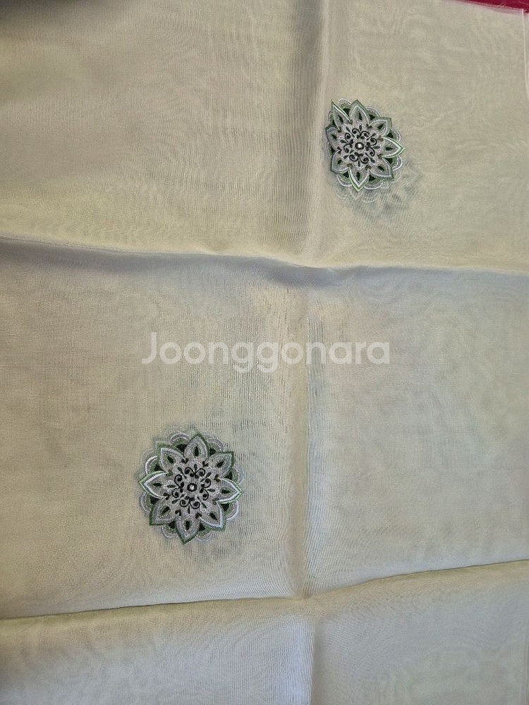 폭55 실크 미싱자수 한복감--6