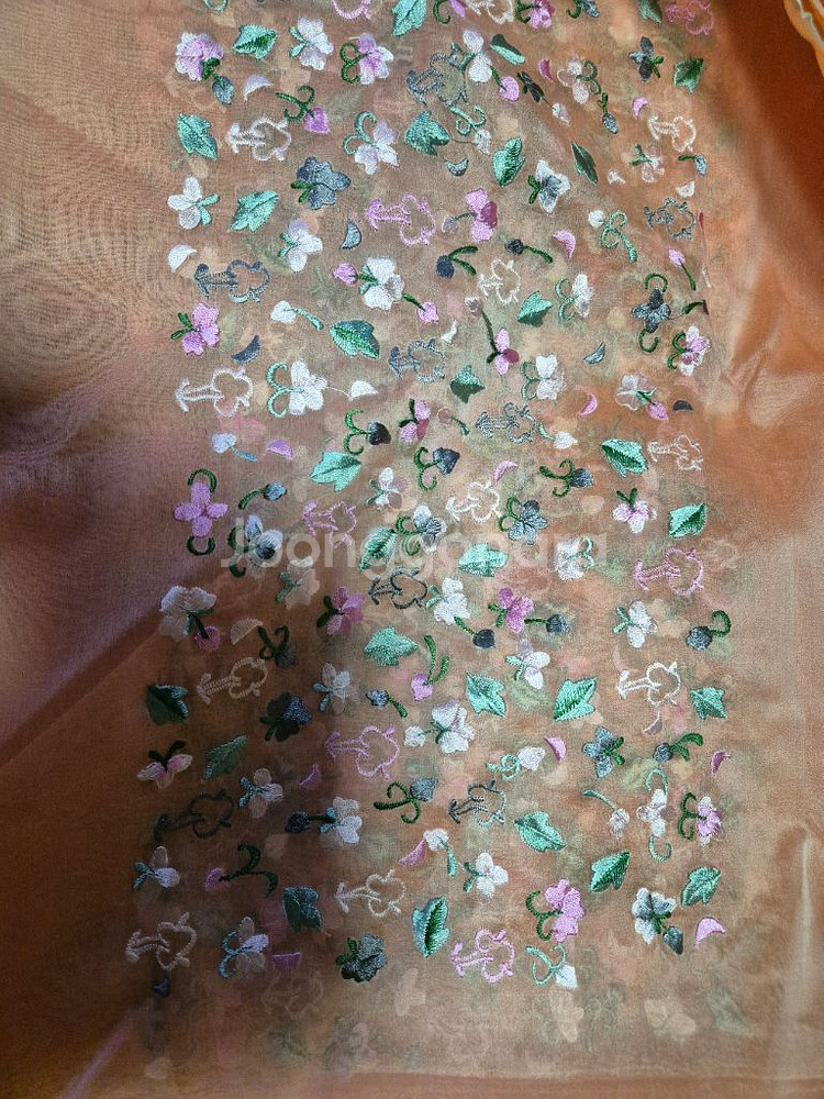 폭55 실크 미싱자수 한복감--7