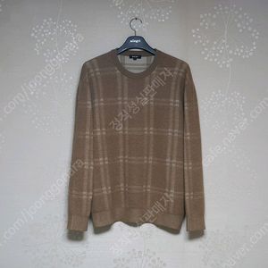 DKNY 울 100% 체크 니트