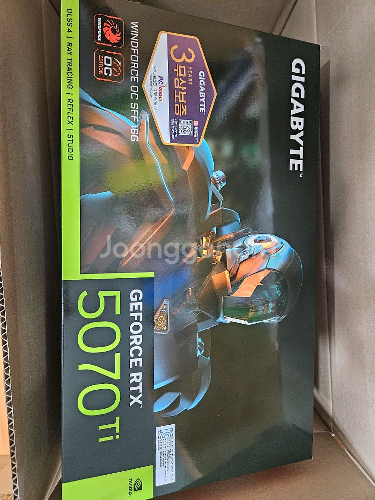 기가바이트 RTX 5070Ti 윈드포스(미개봉)--0