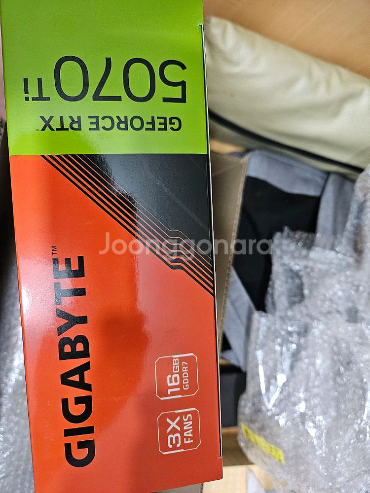 기가바이트 RTX 5070Ti 윈드포스(미개봉)--1
