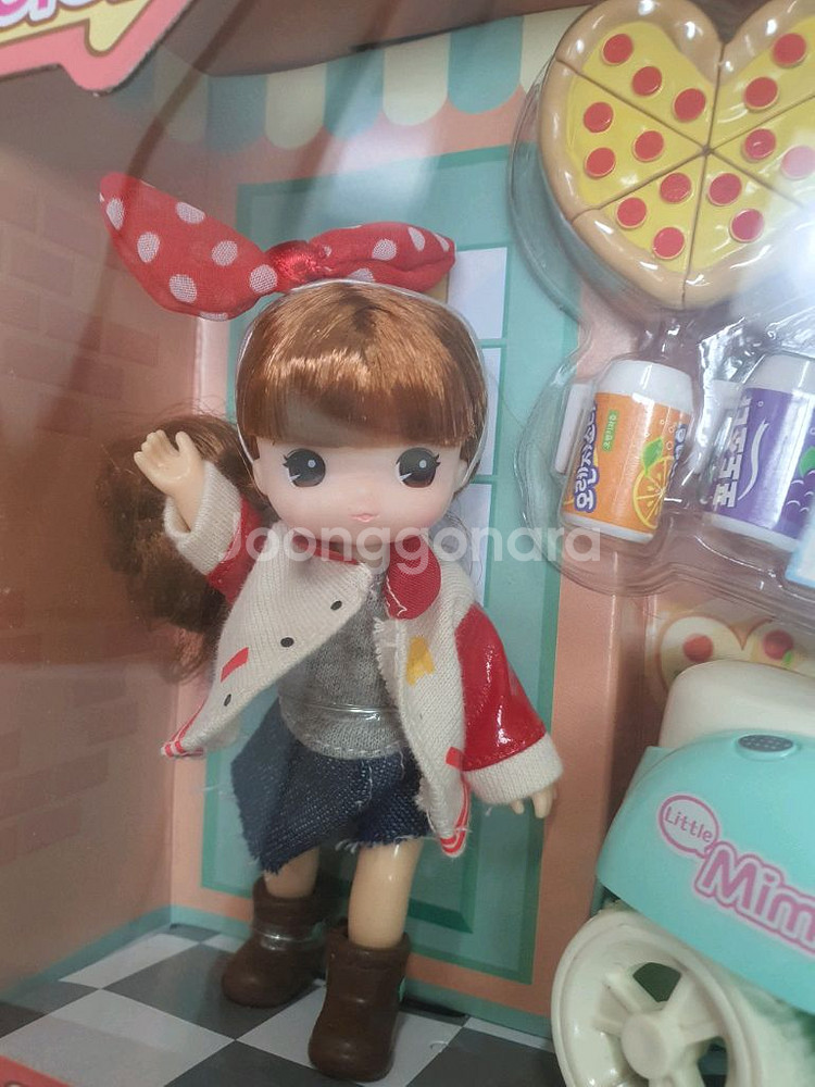 미미월드 리틀미미 스쿠터 피자 배달 인형 미개봉--1