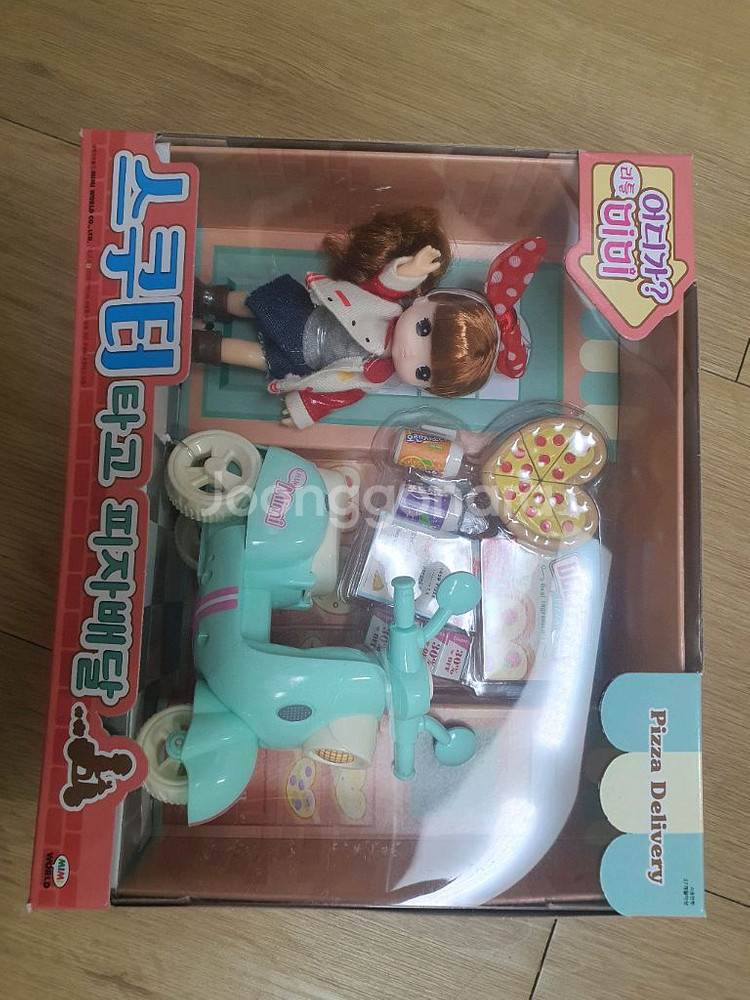 미미월드 리틀미미 스쿠터 피자 배달 인형 미개봉--2
