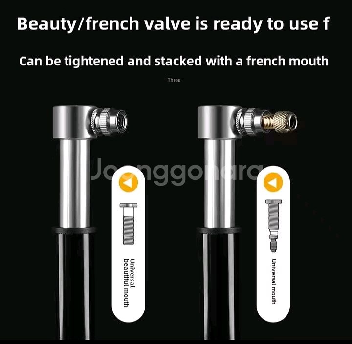 최저가[빠른배송] 공기주입기 공기펌프 자전거미니펌프--3