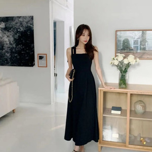 모반디 수지 블랙 리본 셀프웨딩드레스