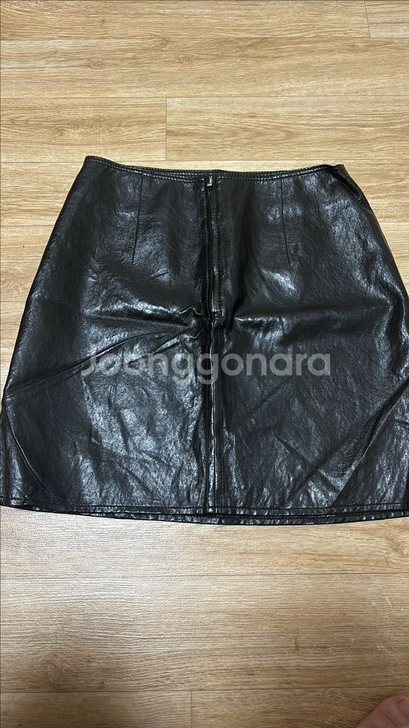 낫띵에브리띵 가죽 치마(dark brown) 판매 :)--7