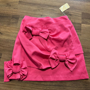 새상품 유니크 리본치마(S)