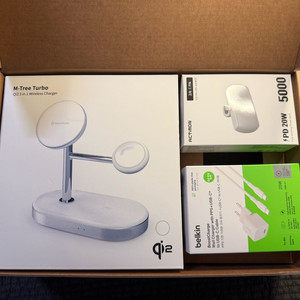 신지모루3in1 무선충전기,벨킨충전기,보조베터리