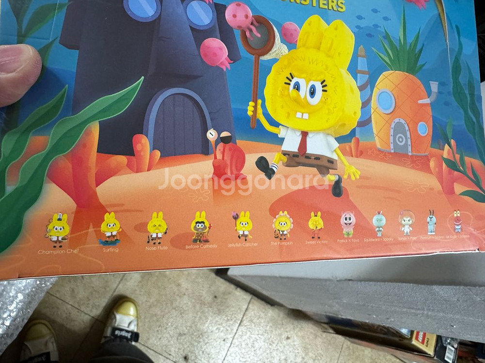 팝마트 라부부 스폰지밥 콜라보 미개봉 팝니다--1