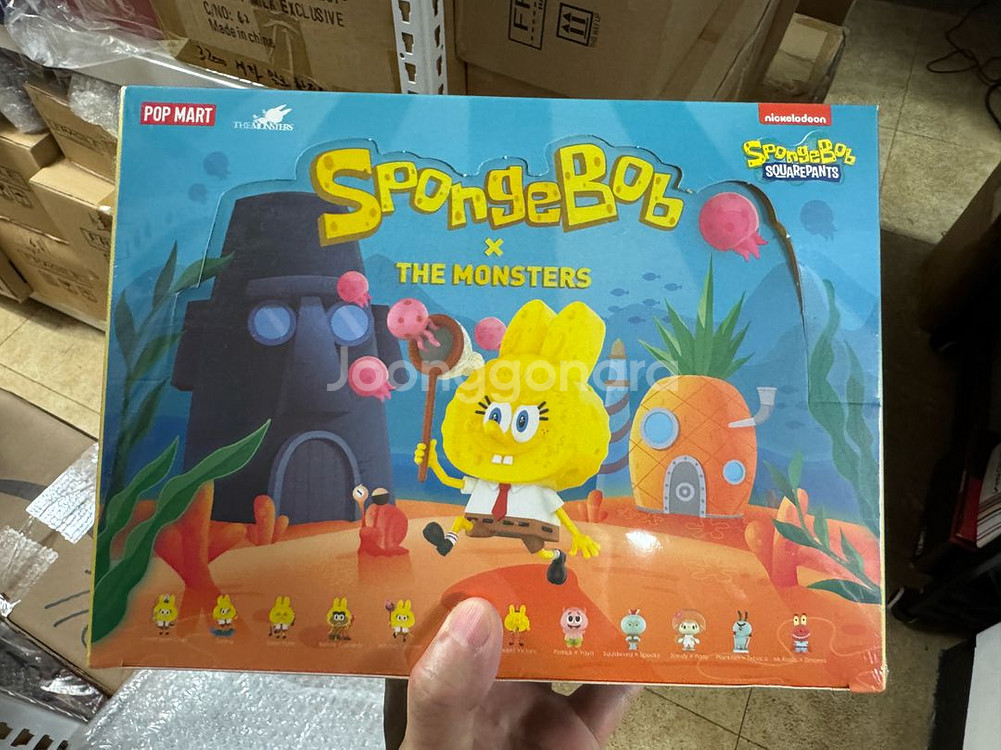 팝마트 라부부 스폰지밥 콜라보 미개봉 팝니다--2