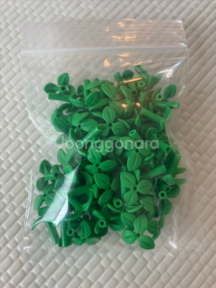 레고 부품 37695 Bright Green 잎,식물--1