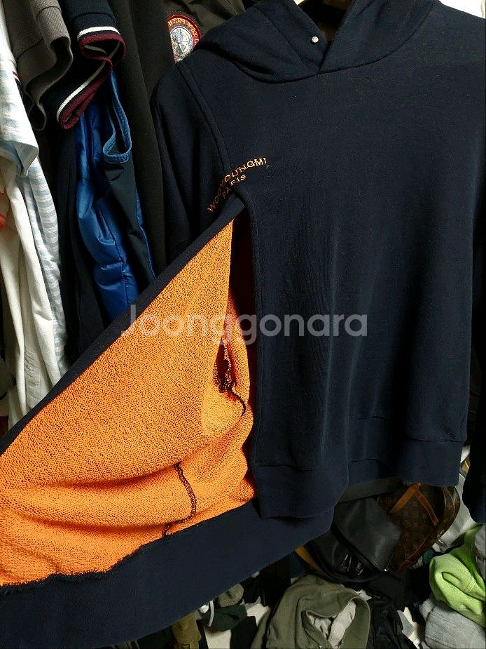 우영미 절개 후드티 오버사이즈--5