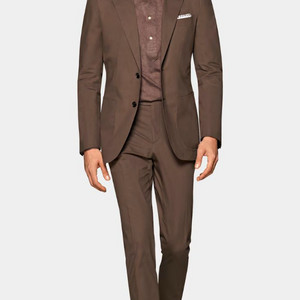 Suitsupply 브라운 코튼 수트