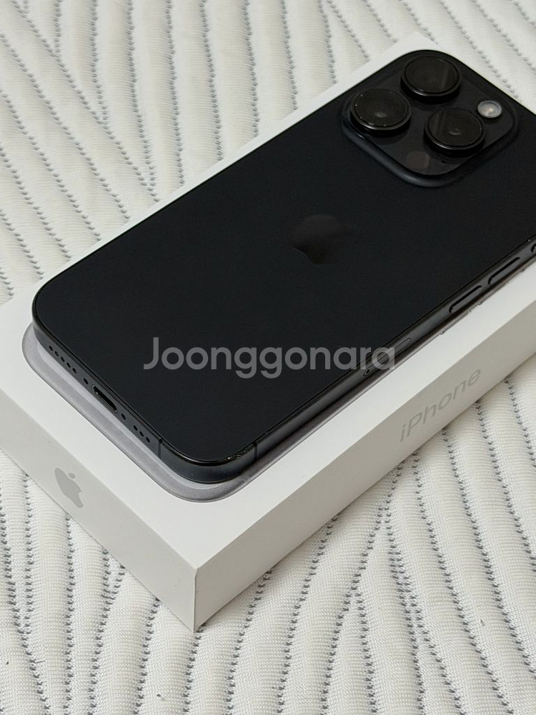 아이폰15pro 블랙티타늄 128GB 애케플--3