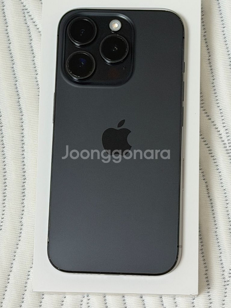 아이폰15pro 블랙티타늄 128GB 애케플--1