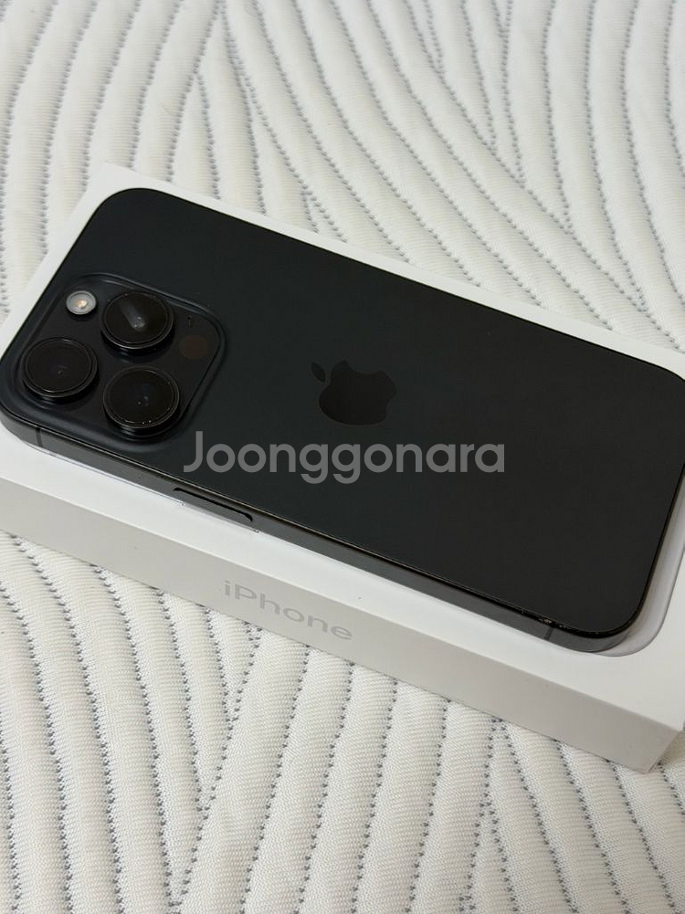 아이폰15pro 블랙티타늄 128GB 애케플--4