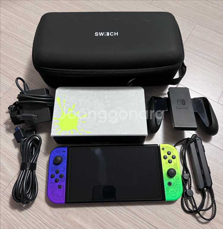 닌텐도 스위치 OLED 스플래툰 에디션 1테라 팝니다~--1