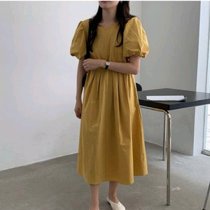 퍼프소매 원피스