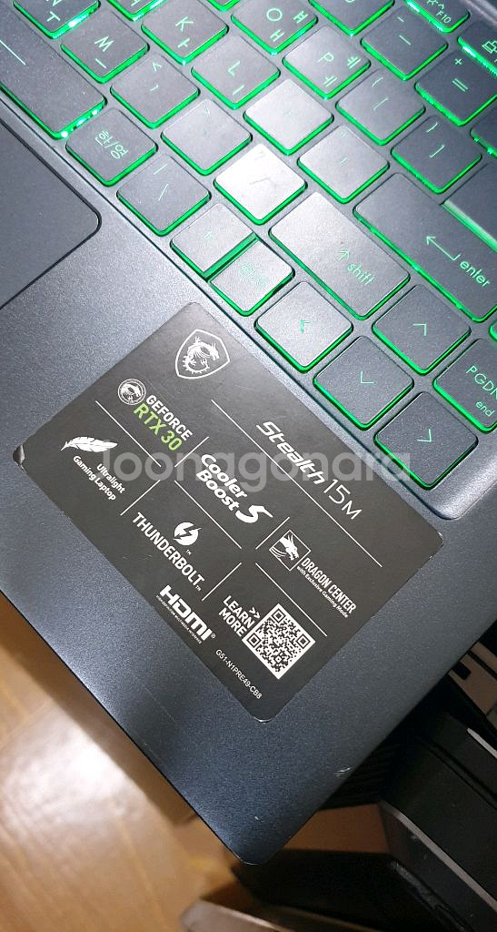MSI Stealth 15M, RTX3060 / 부품용--3