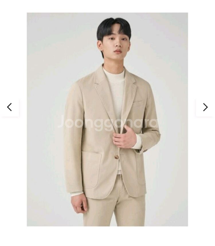 새상품) 빈폴 코튼 셋업 자켓 베이지 L 팝니다--9