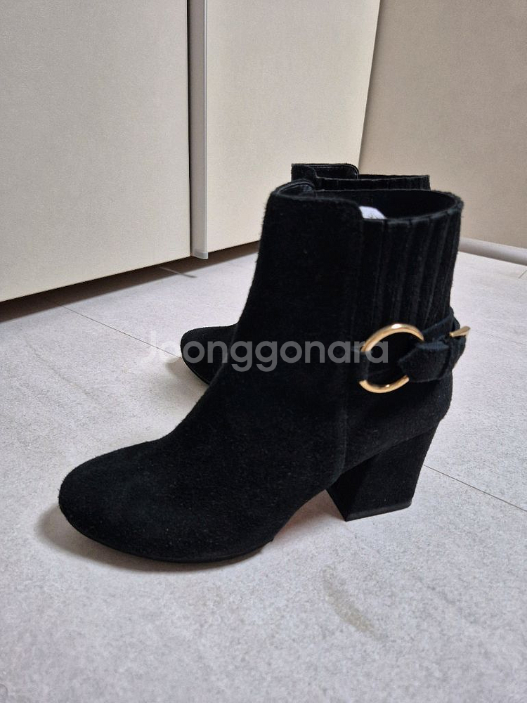 나무하나 수제화 천연스웨이드 앵클부츠 36사이즈--0