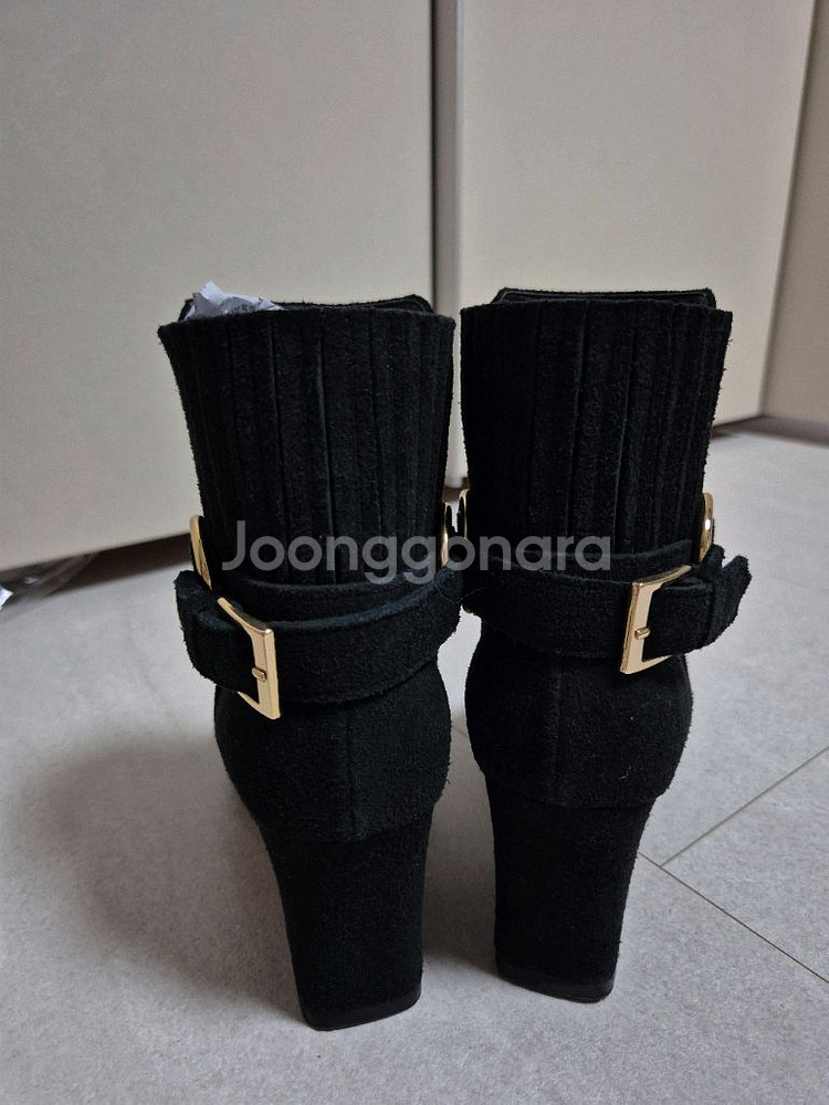 나무하나 수제화 천연스웨이드 앵클부츠 36사이즈--3