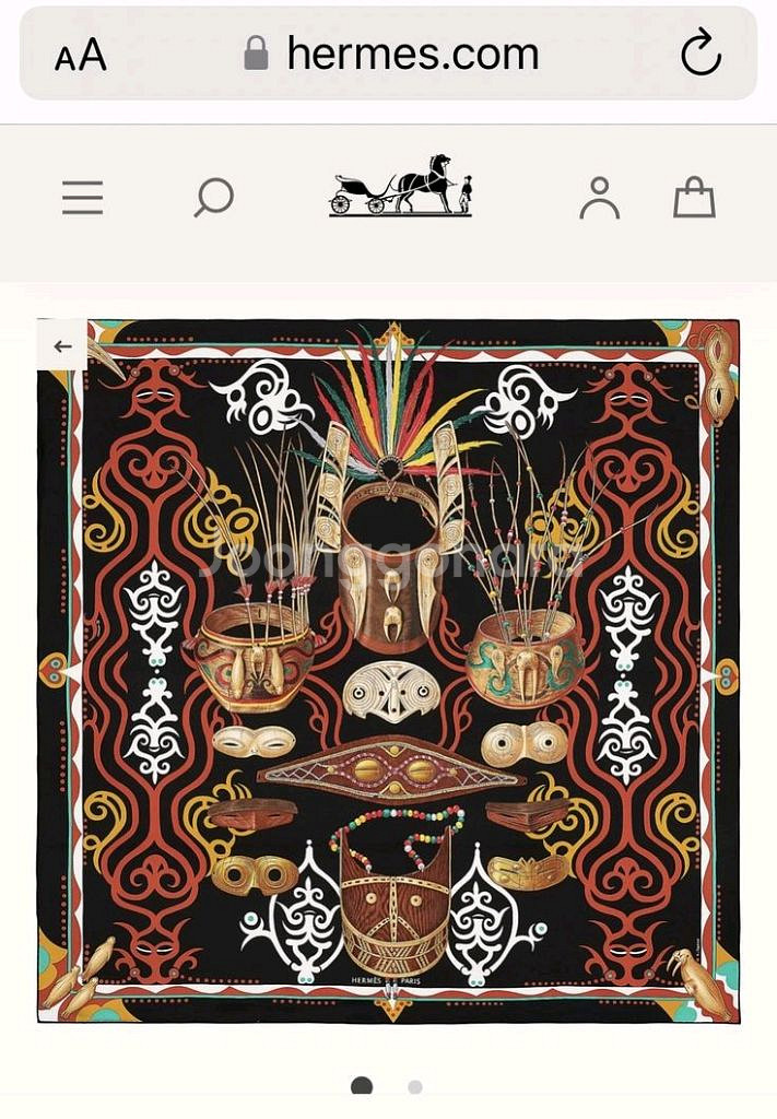 (새상품/정품) 에르메스 까레 스카프 90--0