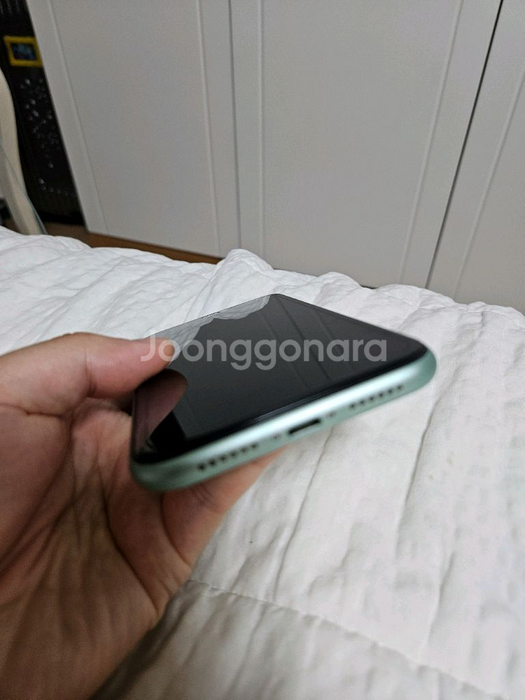 아이폰11 그린 128 새 액정 새 배터리 무배--3