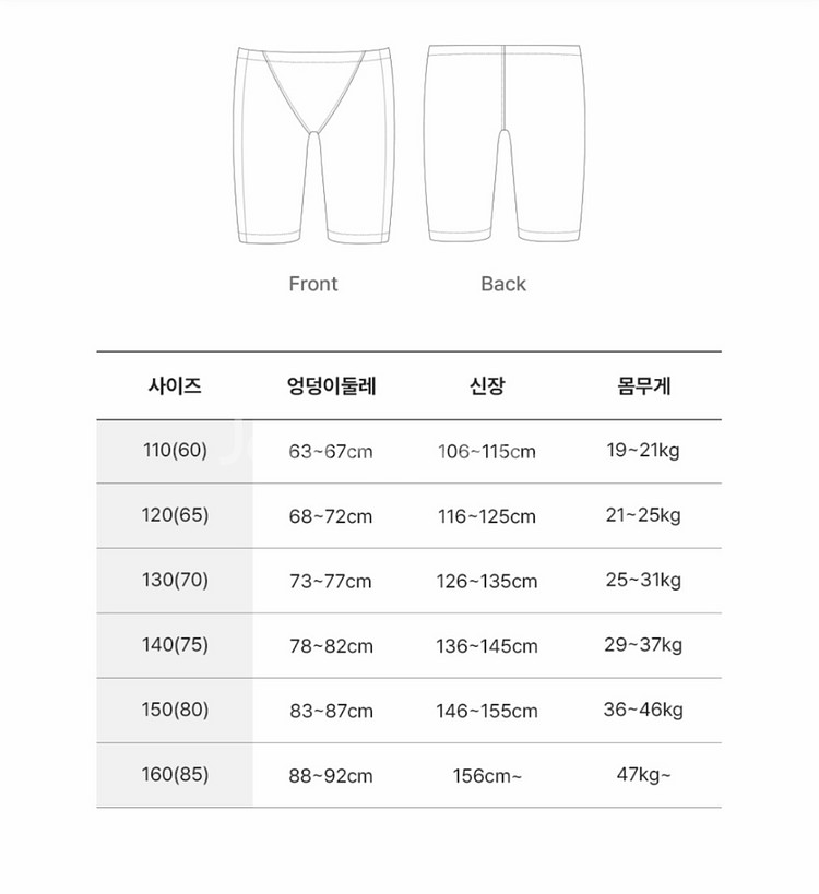 배럴 키즈 생존 수영복 세트 160(남아 4부 반팔 재--4