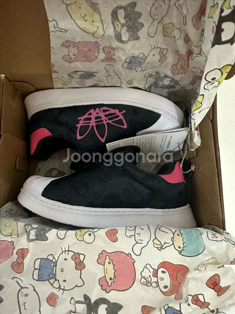 아디다스 키즈 슈퍼스타 350 140(헬로키티/새상품)--1