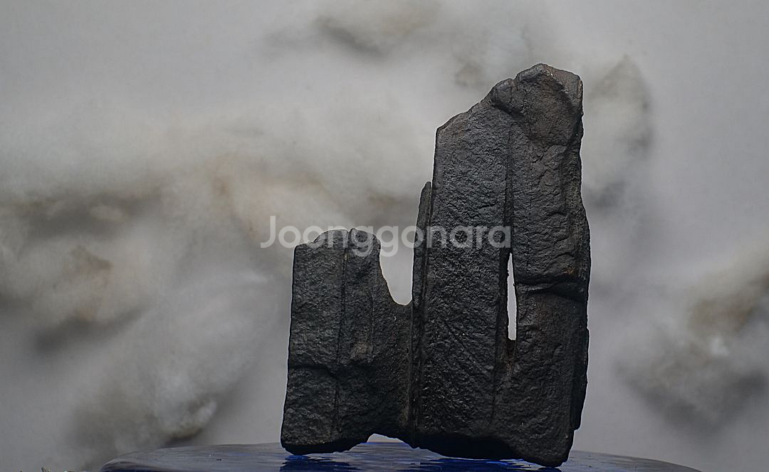 수석 관통 산수경석--0