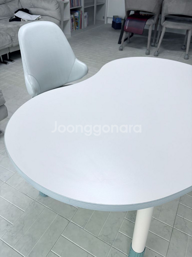 일룸 그로잉책상1200(땅콩책상)+좌식다리+윙키즈의자--0