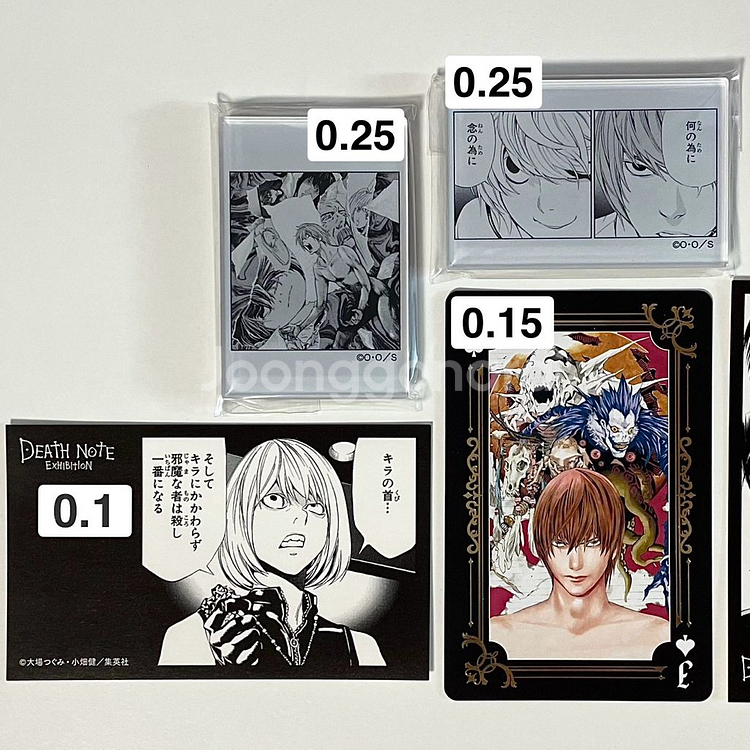 데스노트 원화전 라이토 니아 류크 아크릴 마그넷 트럼프--0