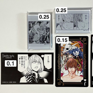 데스노트 원화전 라이토 니아 류크 아크릴 마그넷 트럼프