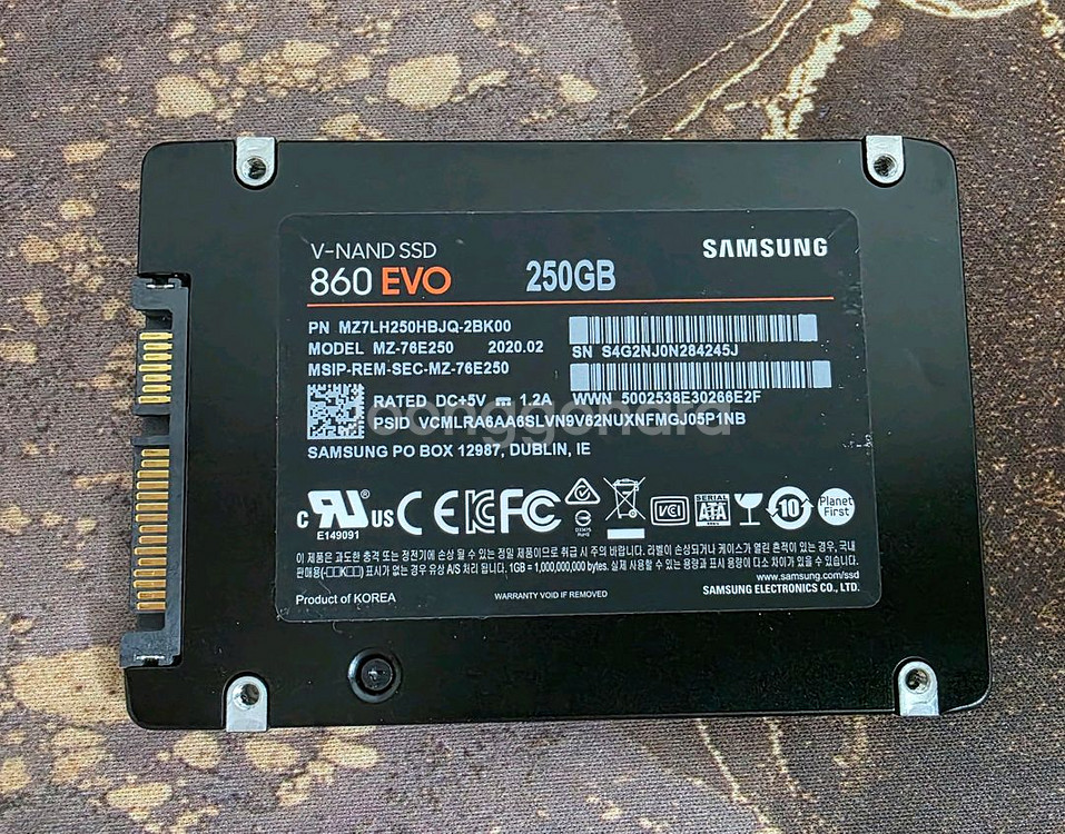 삼성 860evo 250gb ssd--1