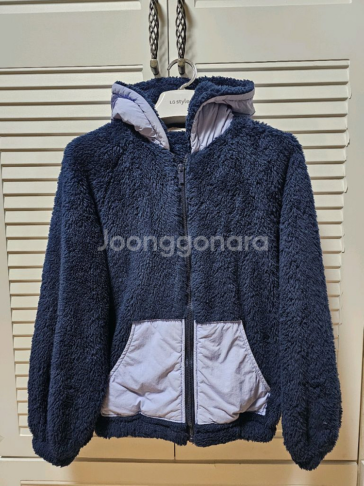 여아 150사이즈 뽀글이 후드집업--6