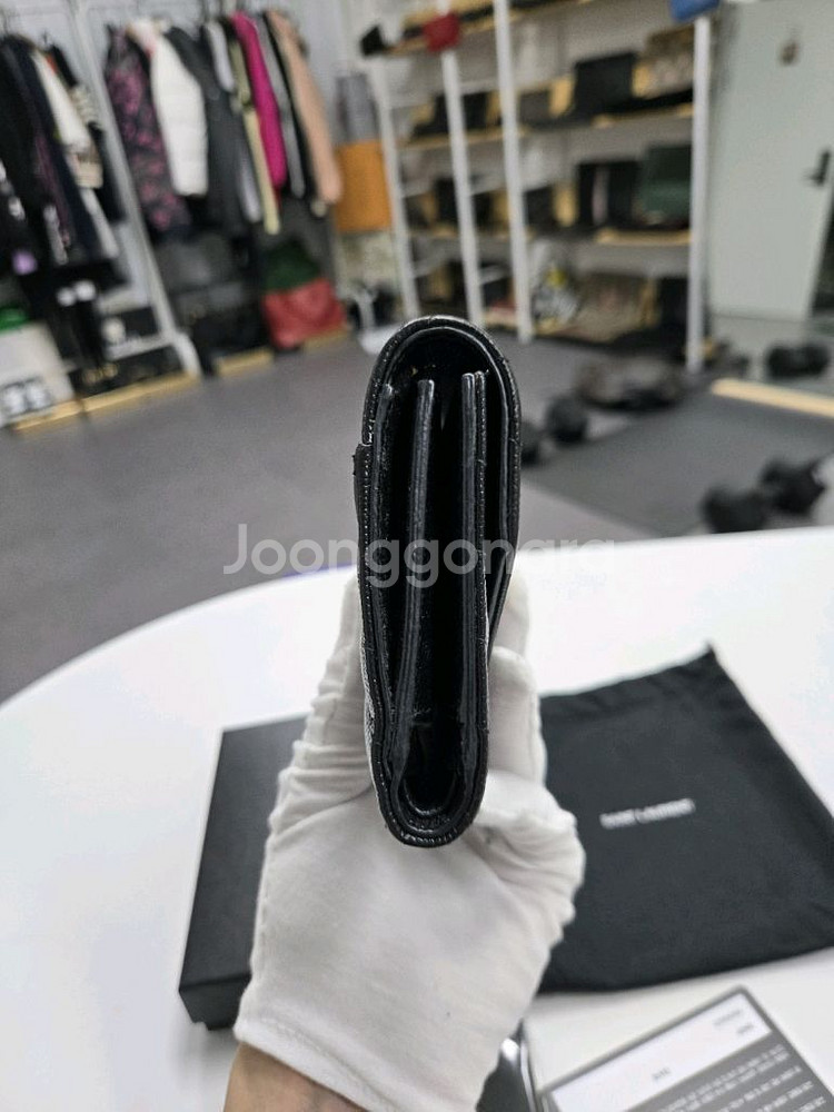 [A급컨디션]입생로랑 삼단지갑--3