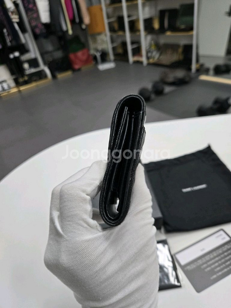 [A급컨디션]입생로랑 삼단지갑--2