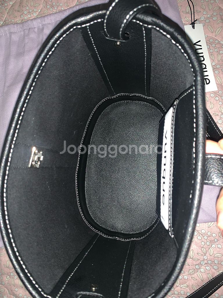 분크 페스토네 트위드 콤비 바스켓 스몰 판매합니다--3